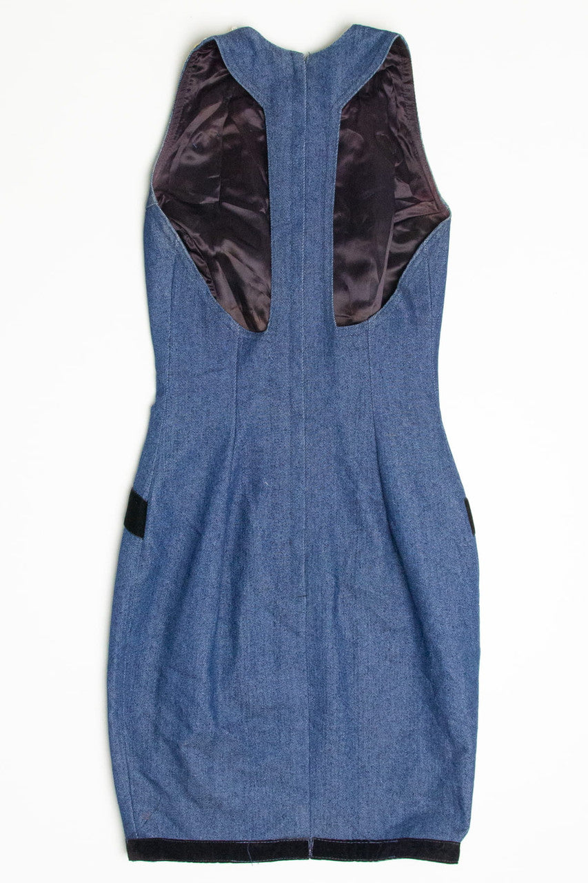 Vintage Jeweled Marcos Denim Dress (sz. 3-4)