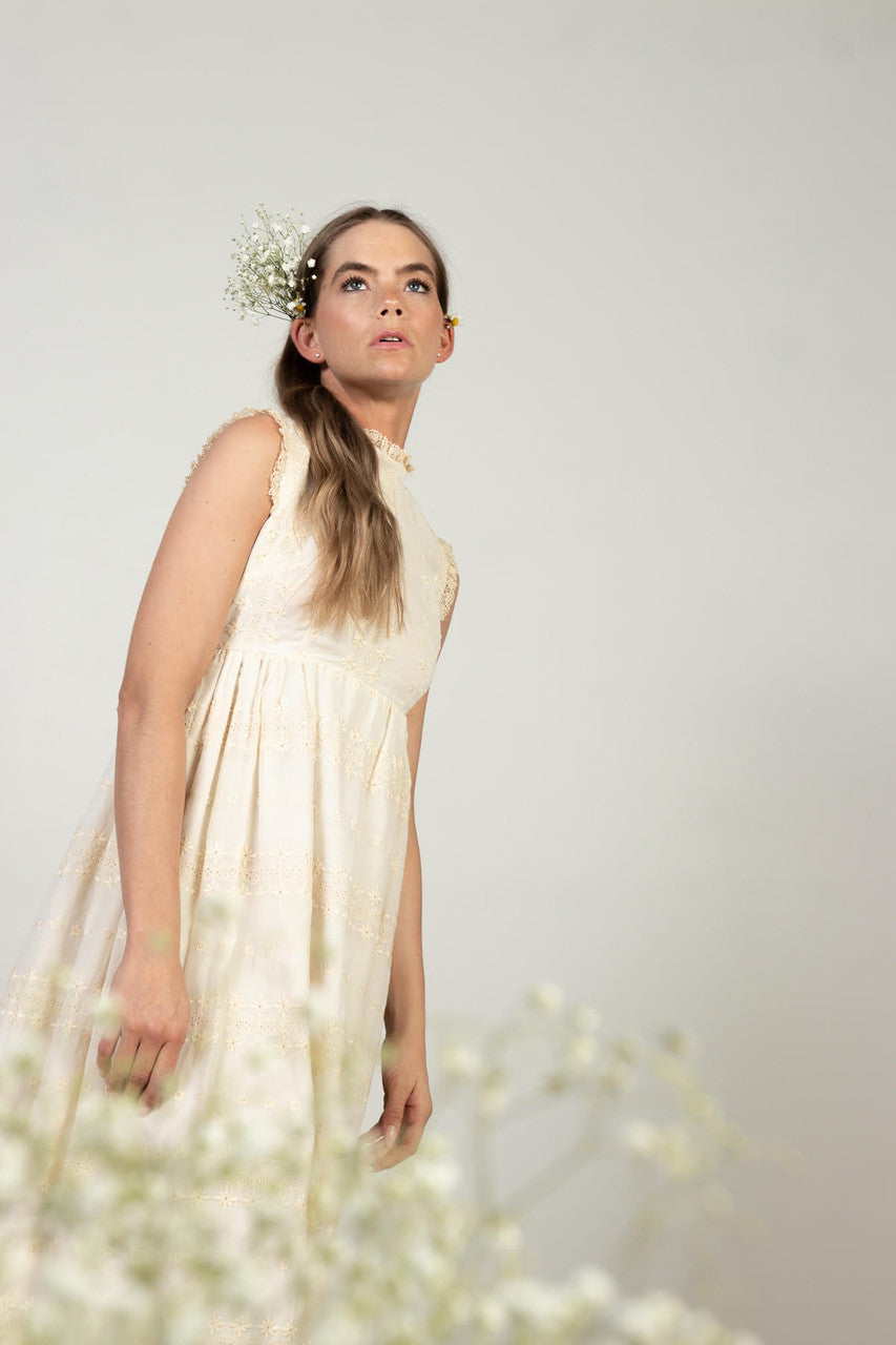 Vintage Couriers of California Sleeveless Prairie Dress (1970s)