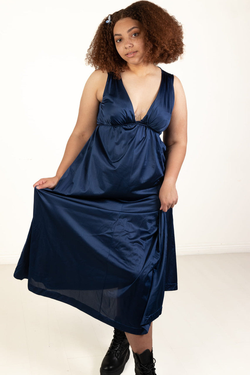 Vintage Vanity Fair Tie Waist Slip Dress (1990s)