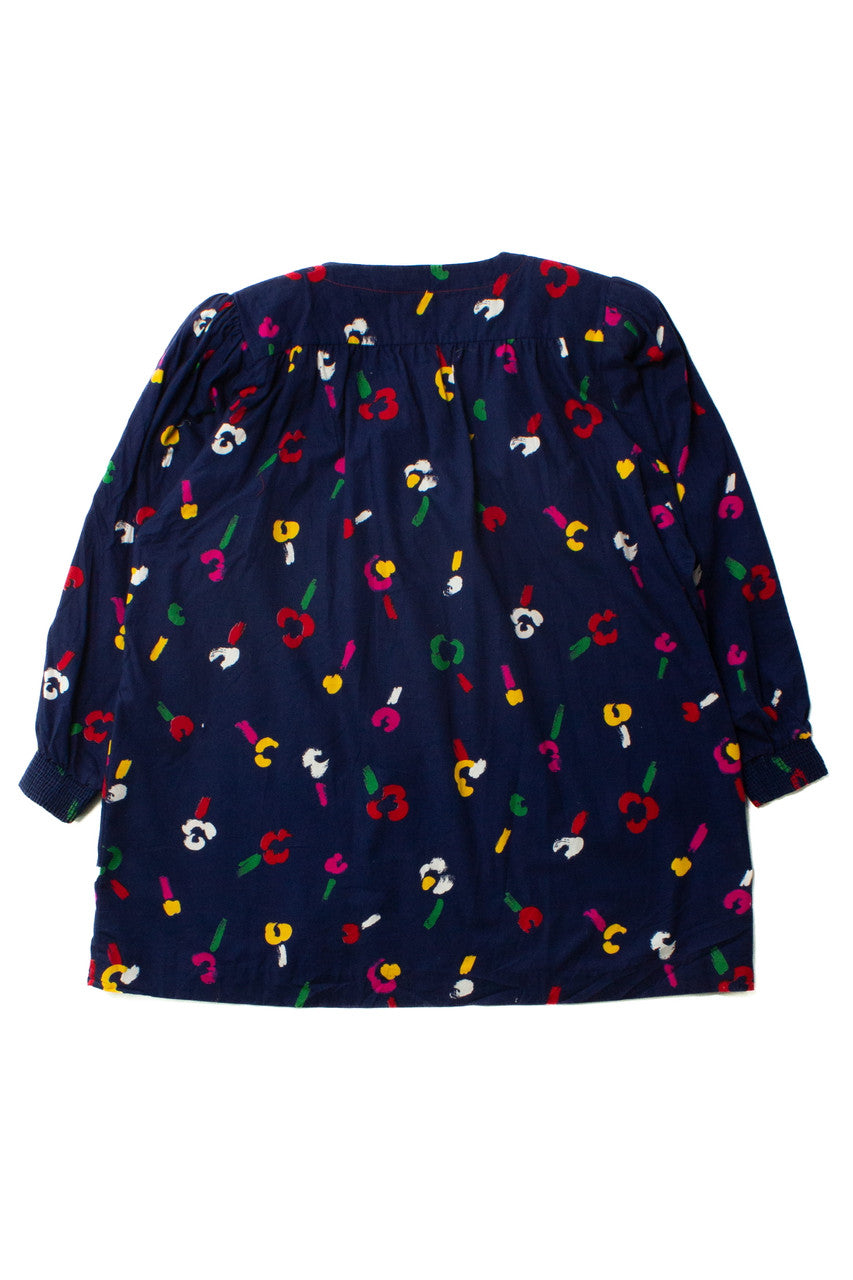 Vintage Tandy Button Up Shift Dress (1980s)