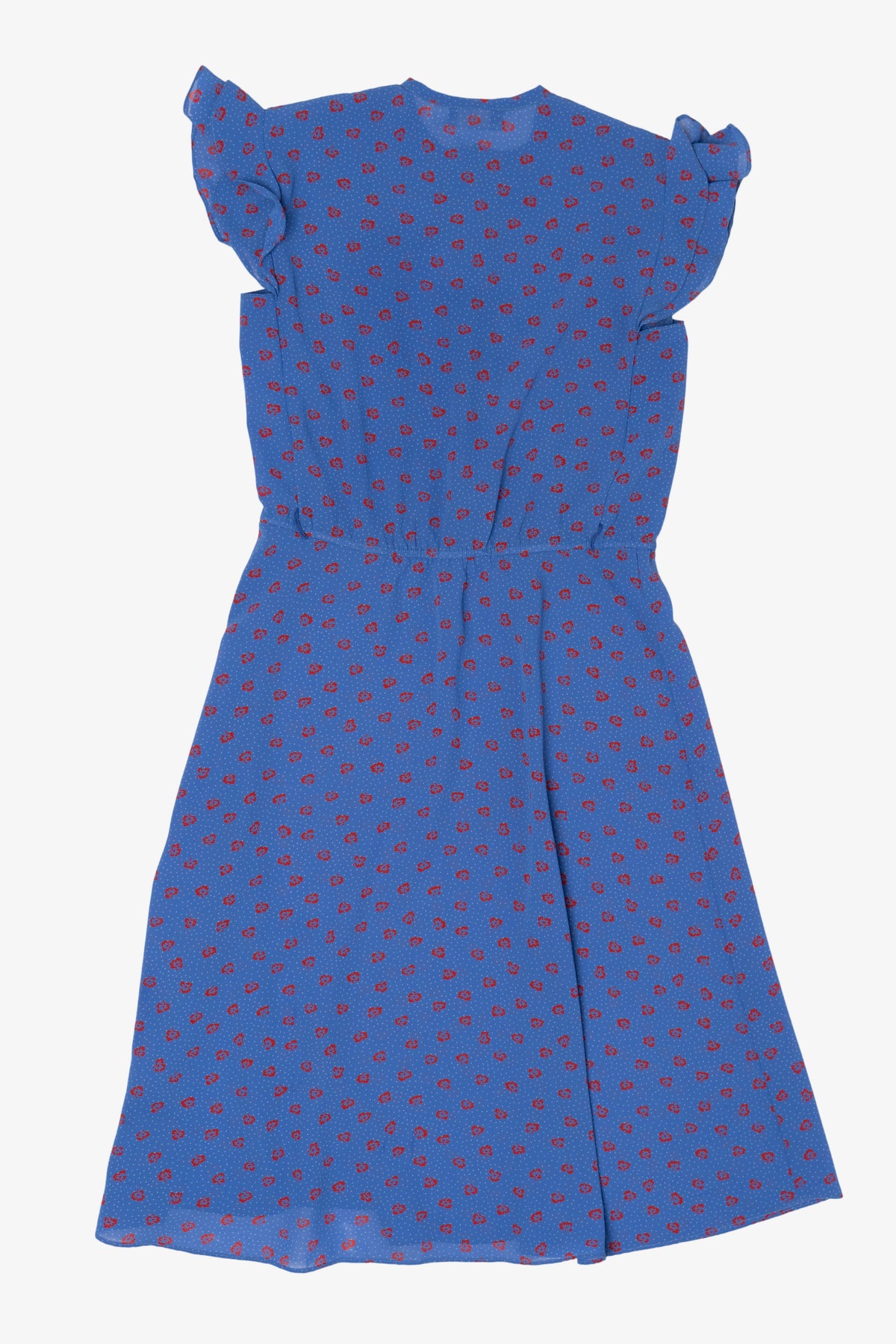 Vintage Blue Jonathan Martin Floral Dress (1980s)