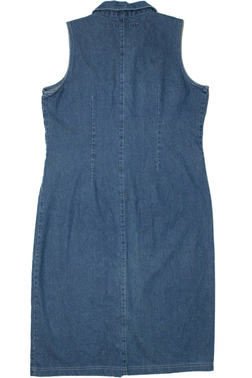Vintage Button Up Me And You Denim Dress