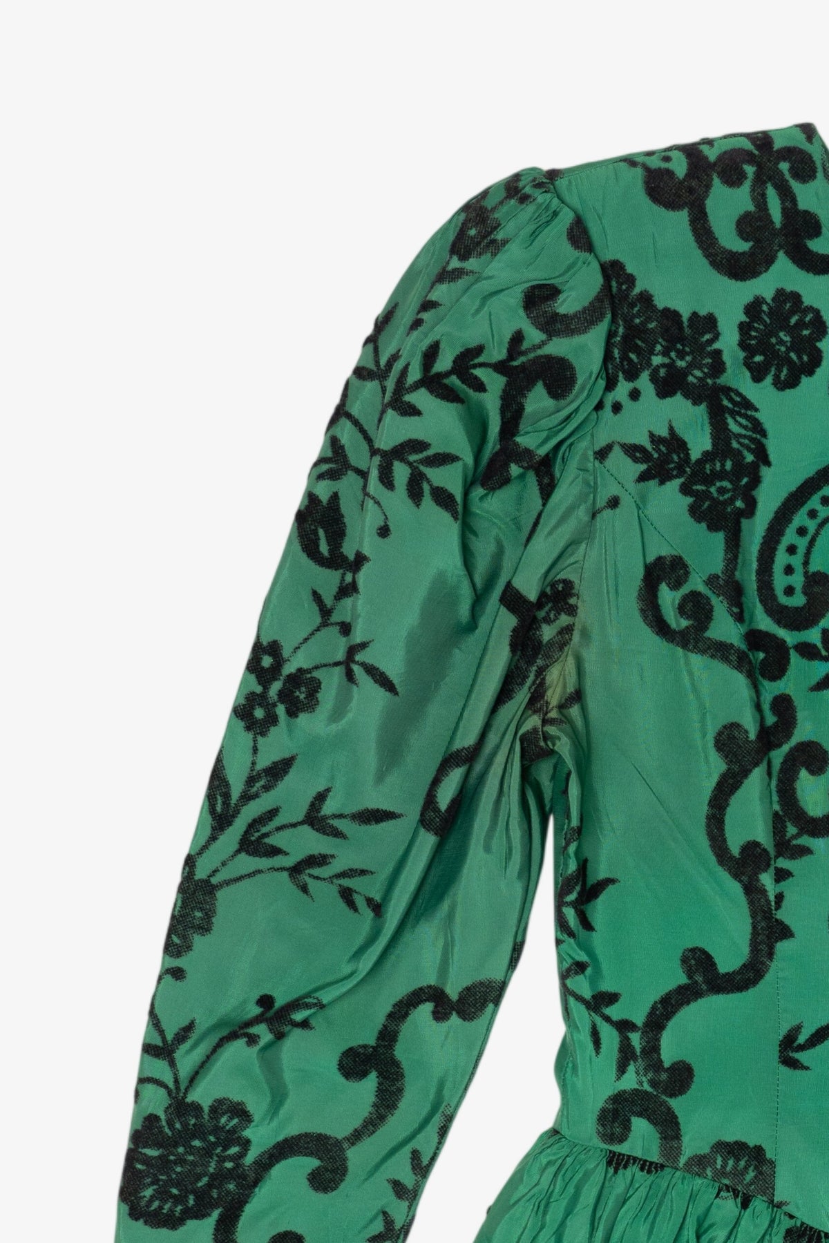 Vintage Emerald Scott McClintock Peplum Dress (1980s)