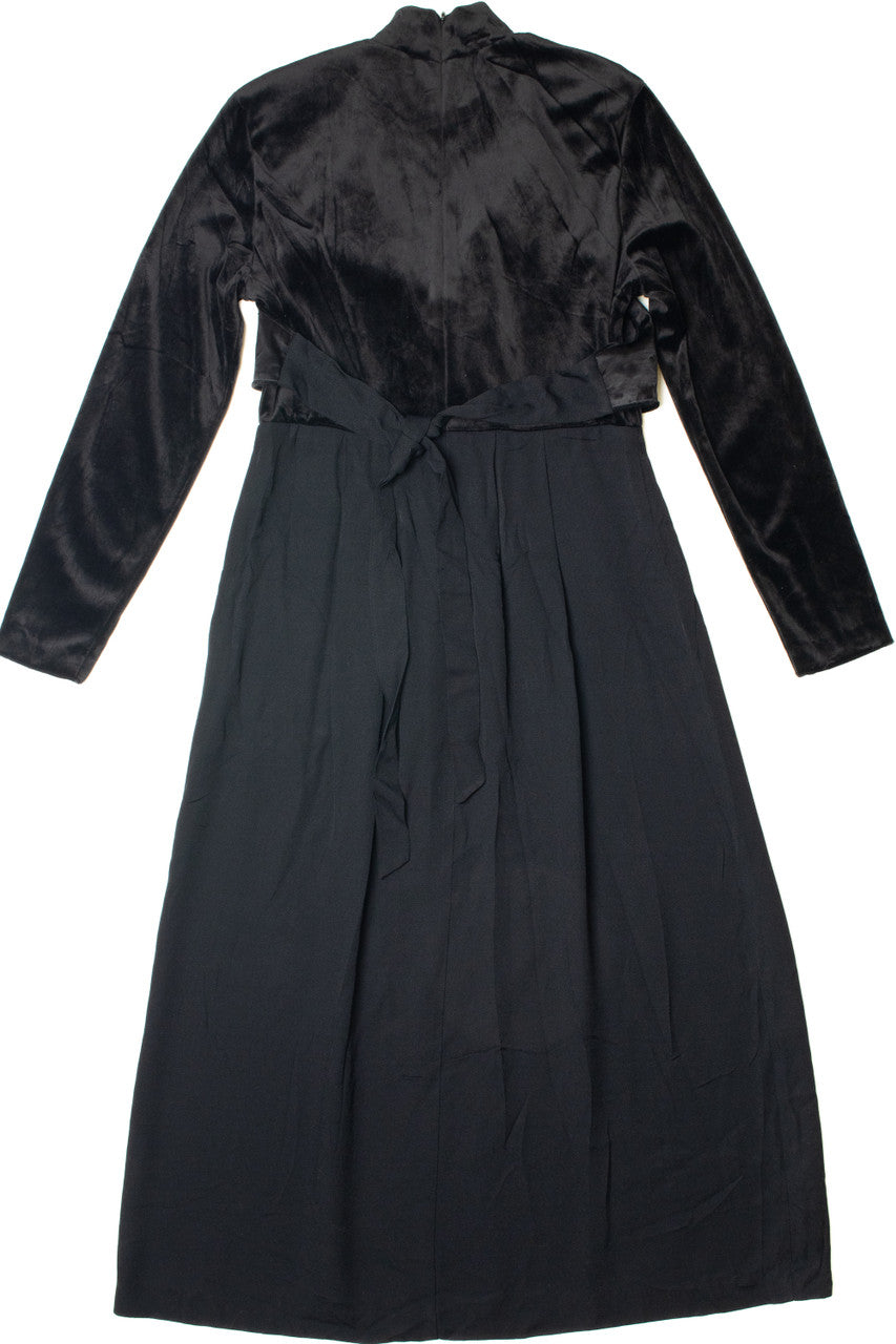 Vintage Floral Silk Vest J.B.S. Limited Maxi Dress
