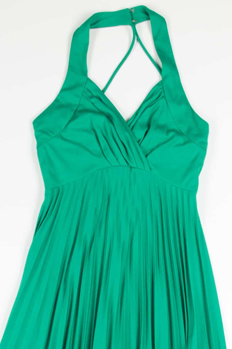Green Ruffle Formal Dress