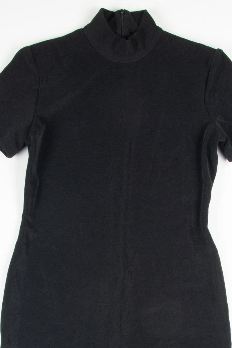 Black Mock Neck Dress