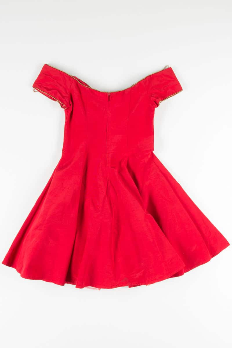 Red Jeweled Party Dress