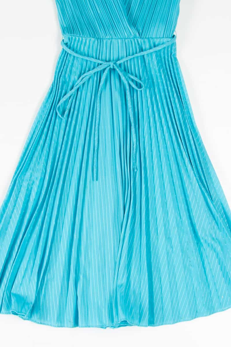 Blue Accordian Swing Dress