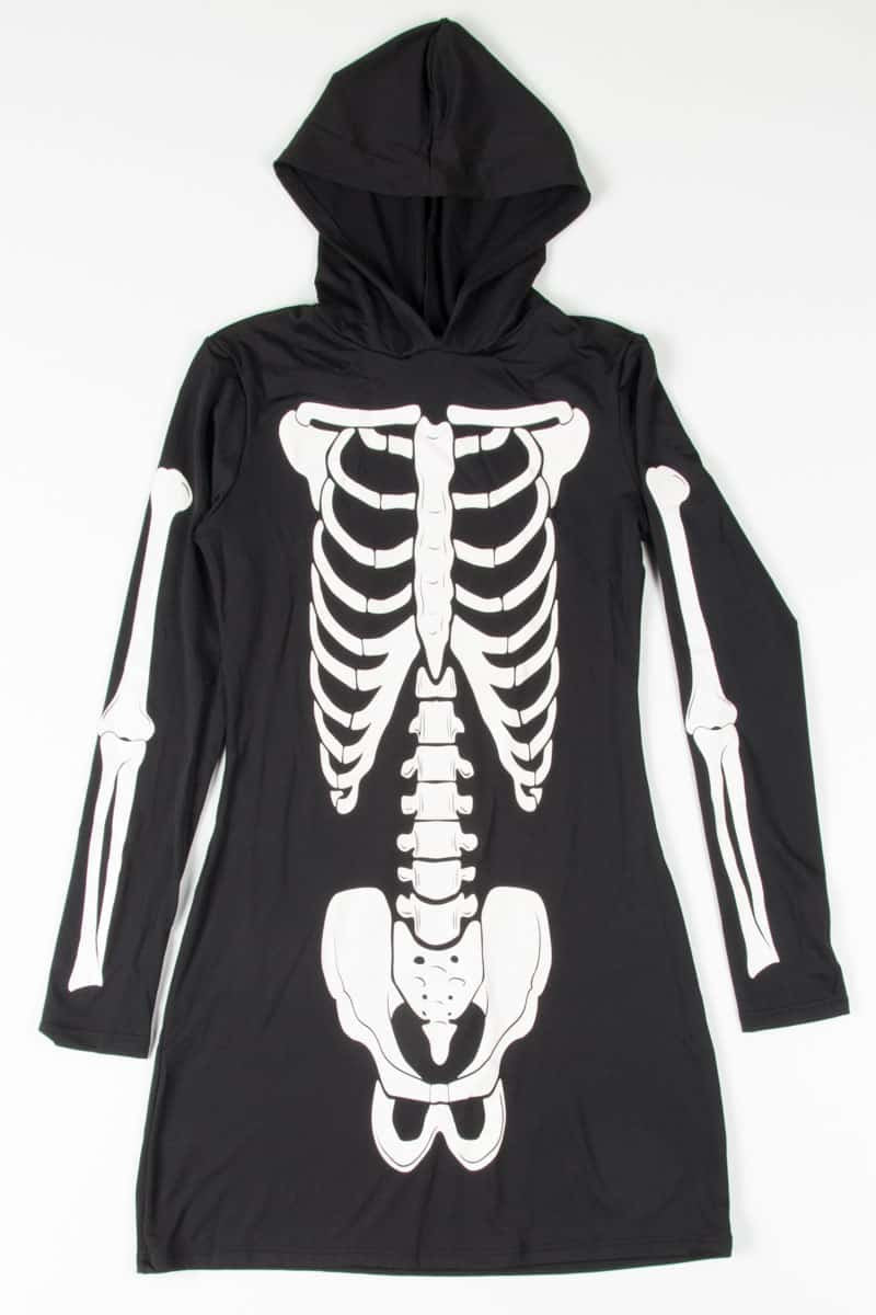 Skeleton Hoodie Dress