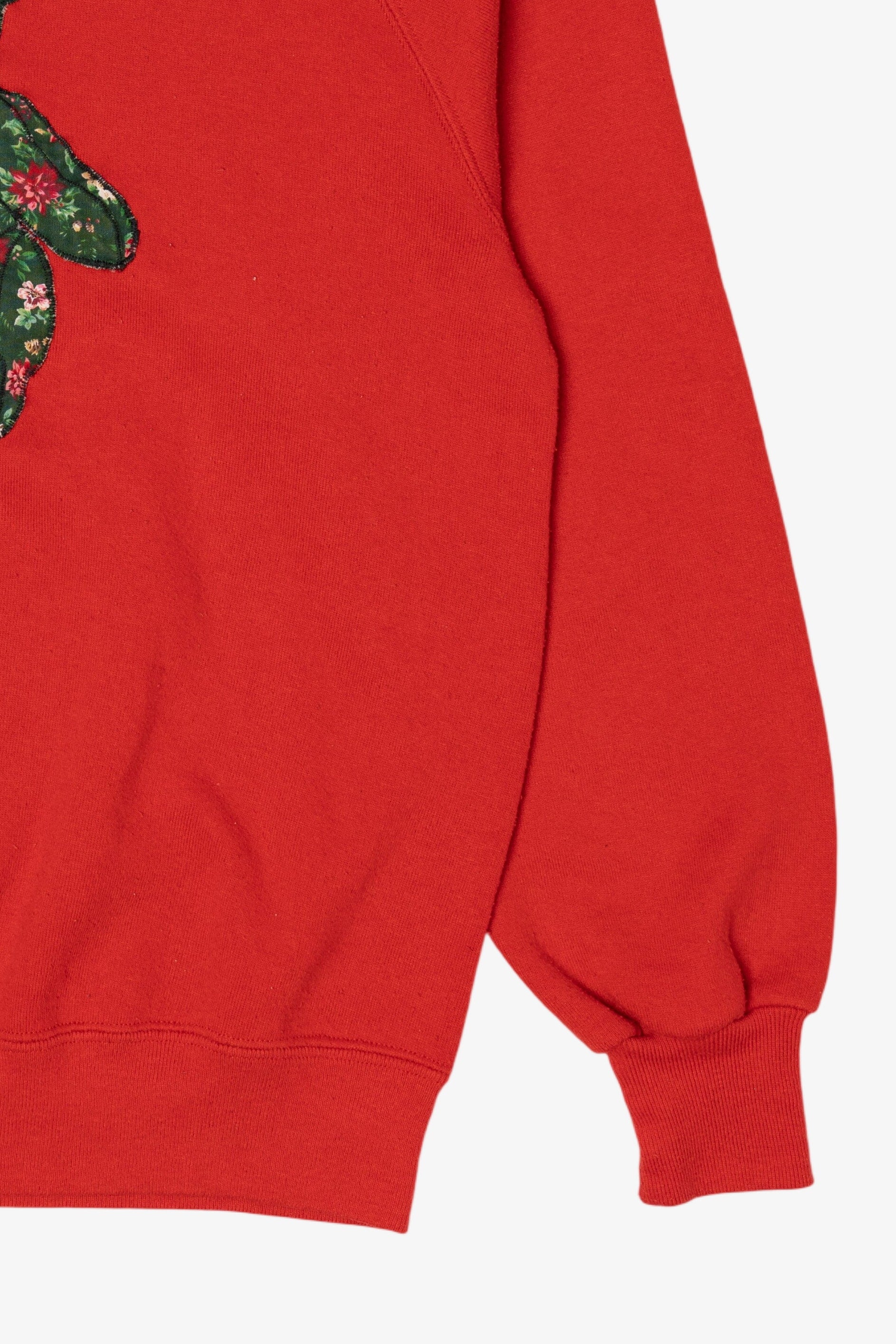 Vintage Embroidered Teddy Bear Raglan Sweatshirt (1990s)