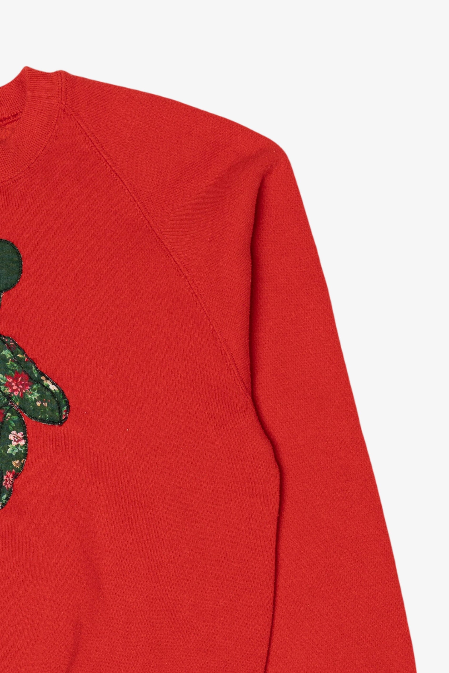 Vintage Embroidered Teddy Bear Raglan Sweatshirt (1990s)