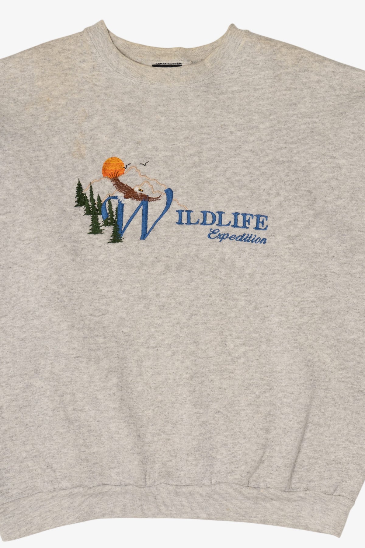 Vintage Embroidered Wildlife Expedition Sweatshirt (1990s)