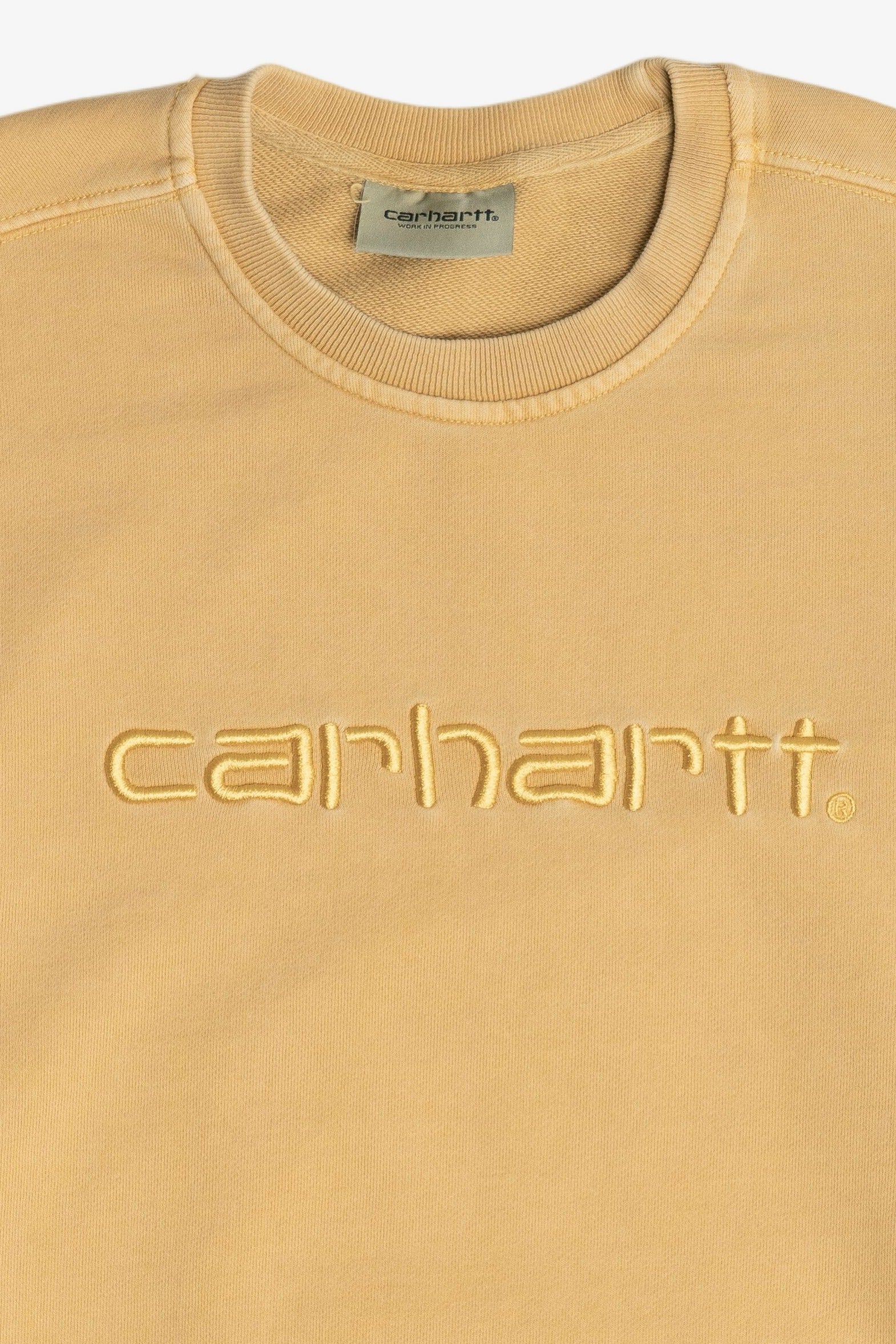 Distressed Carhartt Embroidered Sweatshirt (2020s)
