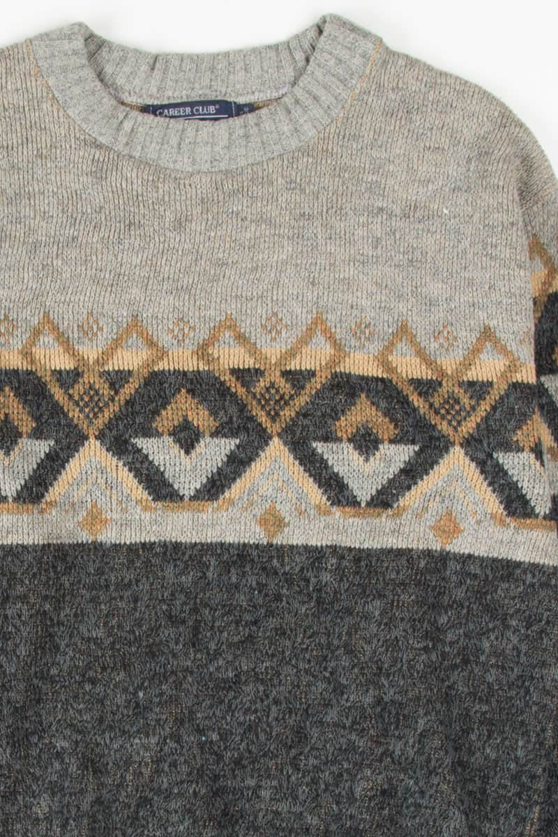 Fair Isle Vintage Sweater Top