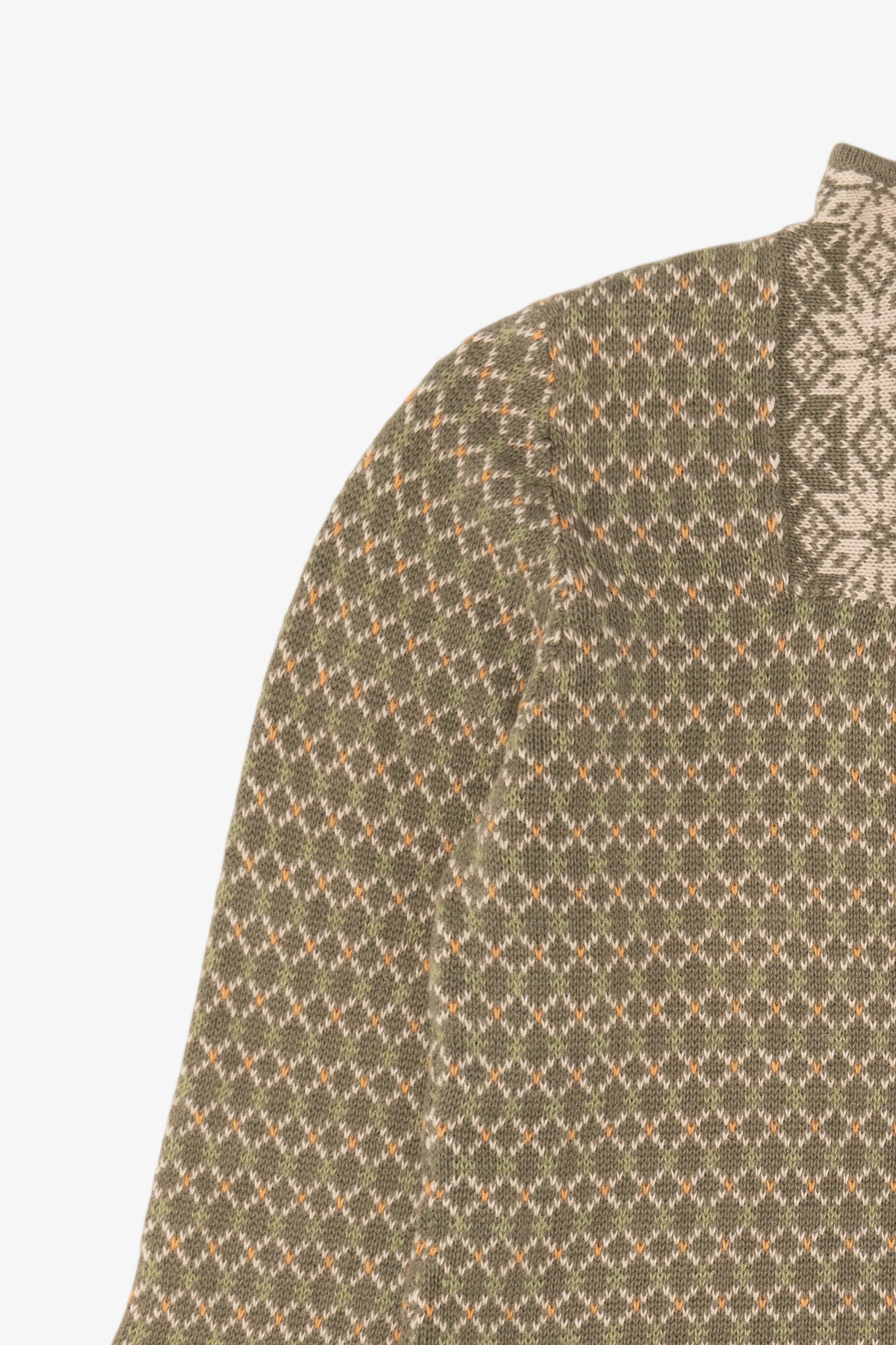 Vintage Fair Isle Woolrich Quarter Zip Sweater (2000s)