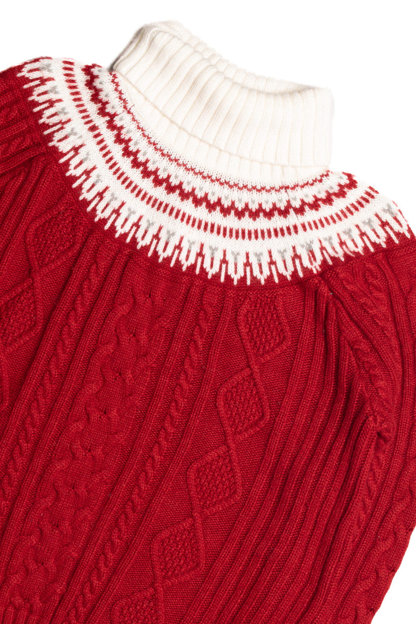 Red Fair Isle Sweater 1062