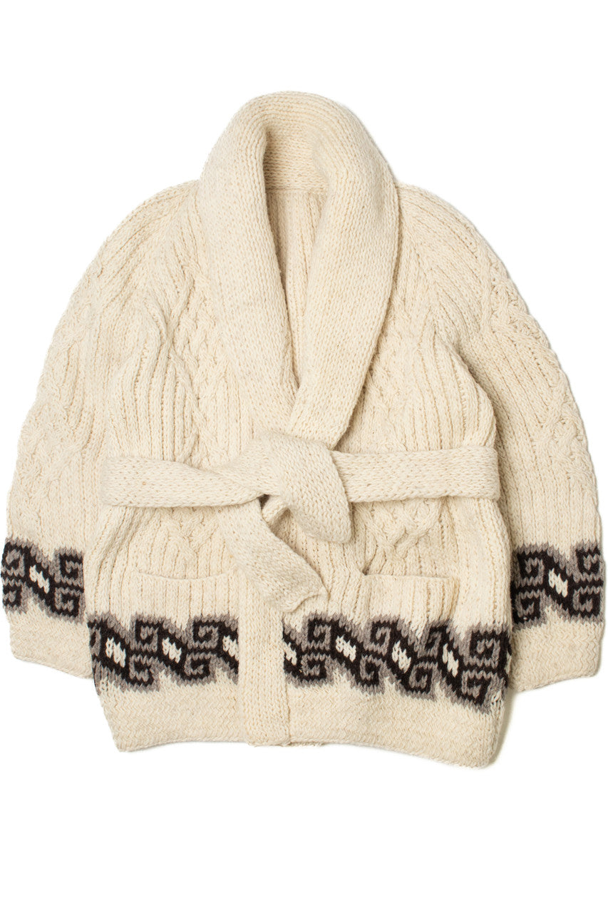 Vintage Southwestern Robe Tie Sweater