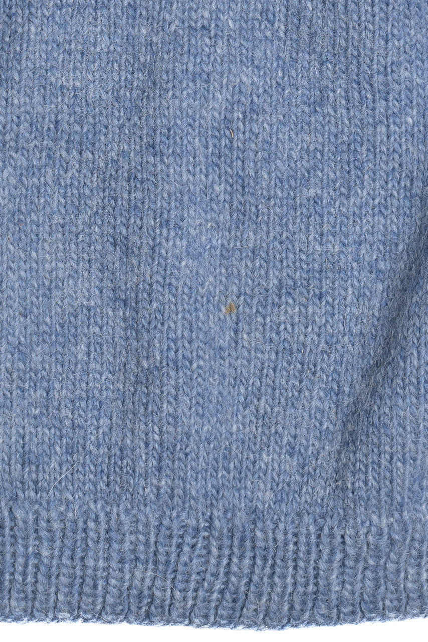 Light Blue Icelandic Wool Fair Isle Sweater 1073