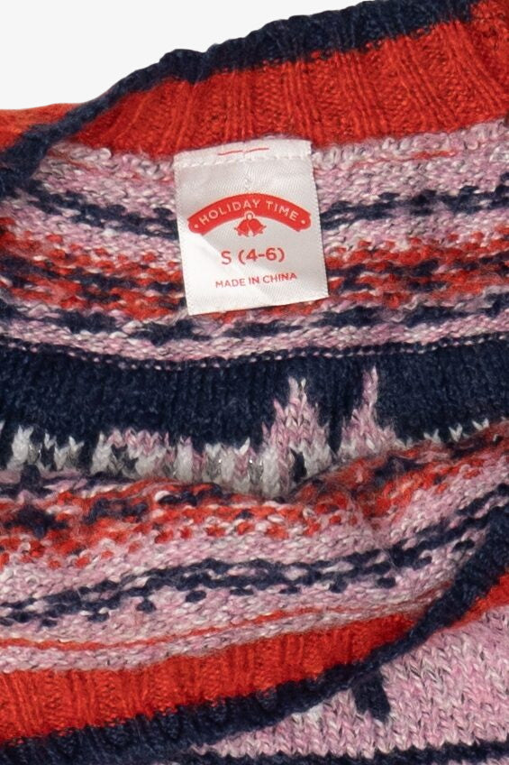 Gray Holiday Time Dogs Fair Isle Sweater (2010s)