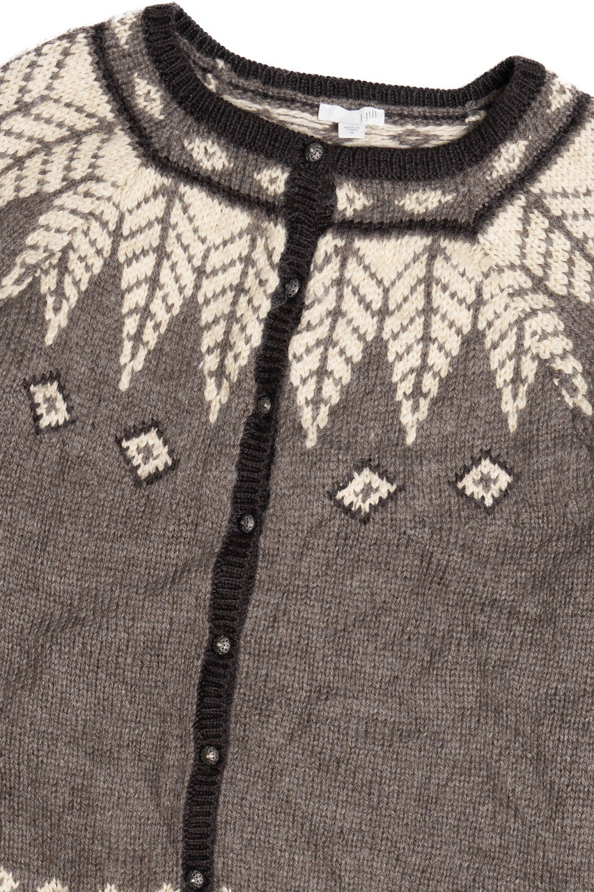 J. Jill Fair Isle Cardigan Sweater 1076