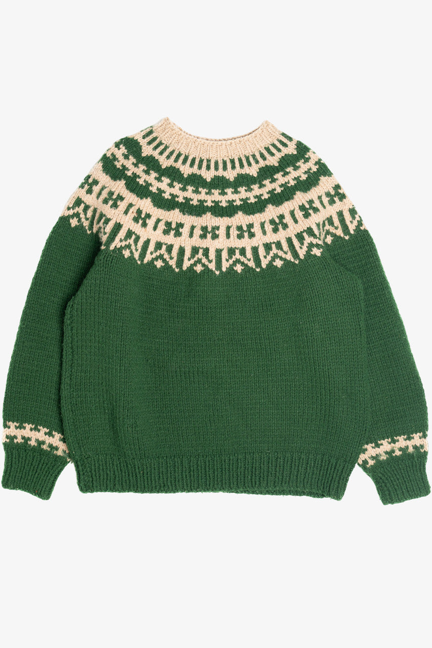 Vintage Hand Knit Fair Isle Sweater 1082