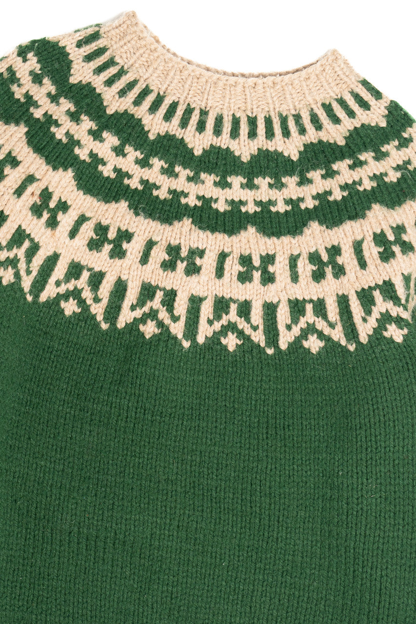 Vintage Hand Knit Fair Isle Sweater 1082