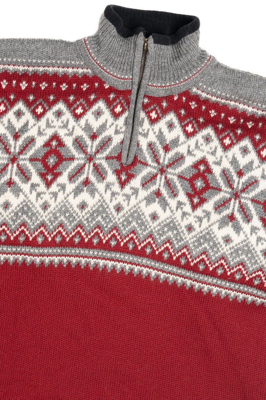 Vintage Norsk Wear Quarter Zip Fair Isle Sweater