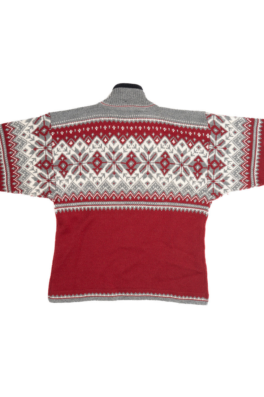 Vintage Norsk Wear Quarter Zip Fair Isle Sweater