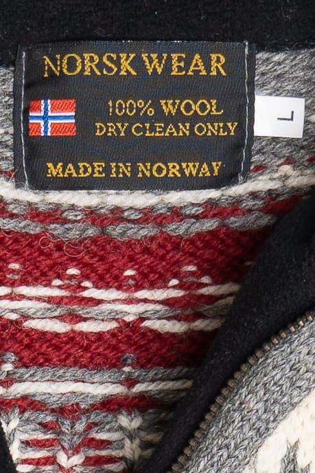 Vintage Norsk Wear Quarter Zip Fair Isle Sweater
