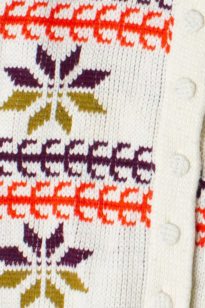Vintage Carol Brent Fair Isle Cardigan Sweater