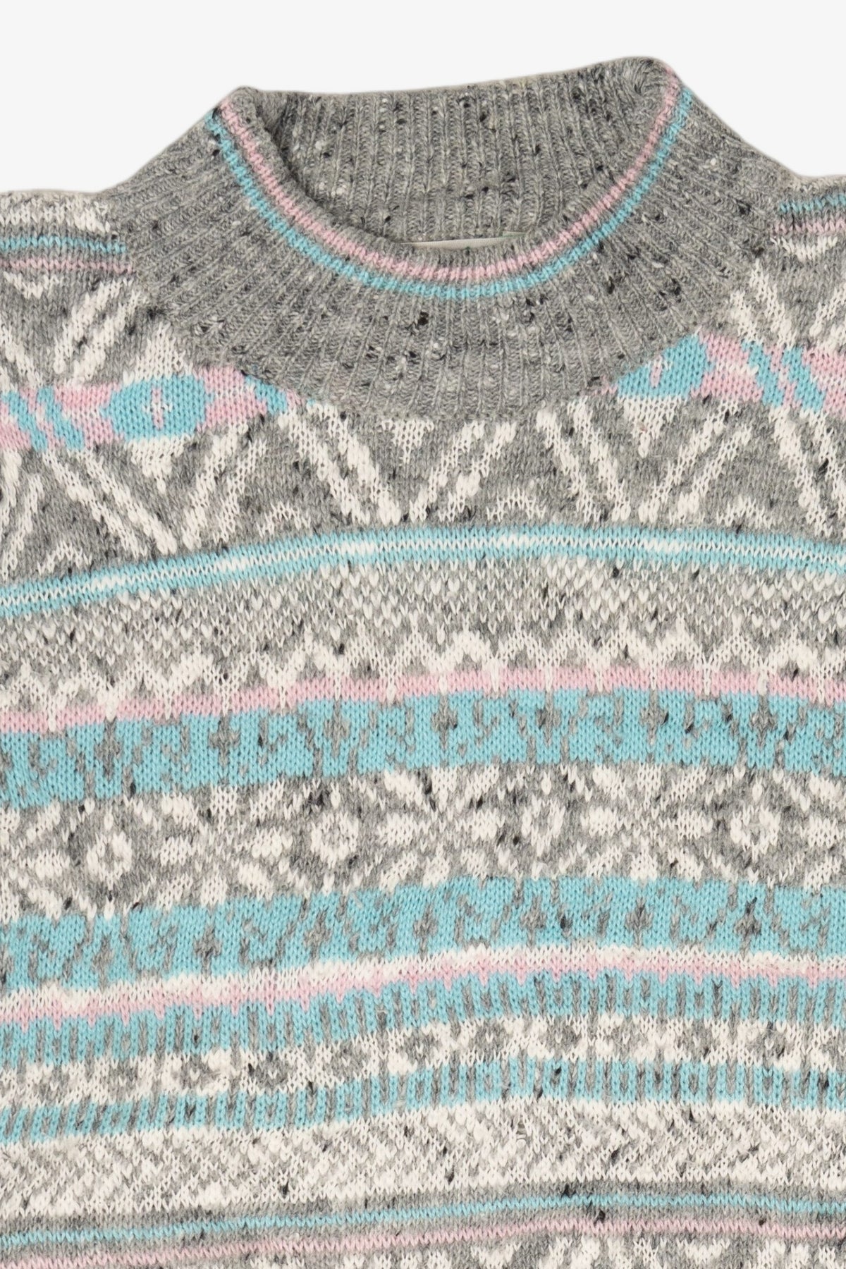 Vintage Cristina Pastel Fair Isle Sweater (1980s)