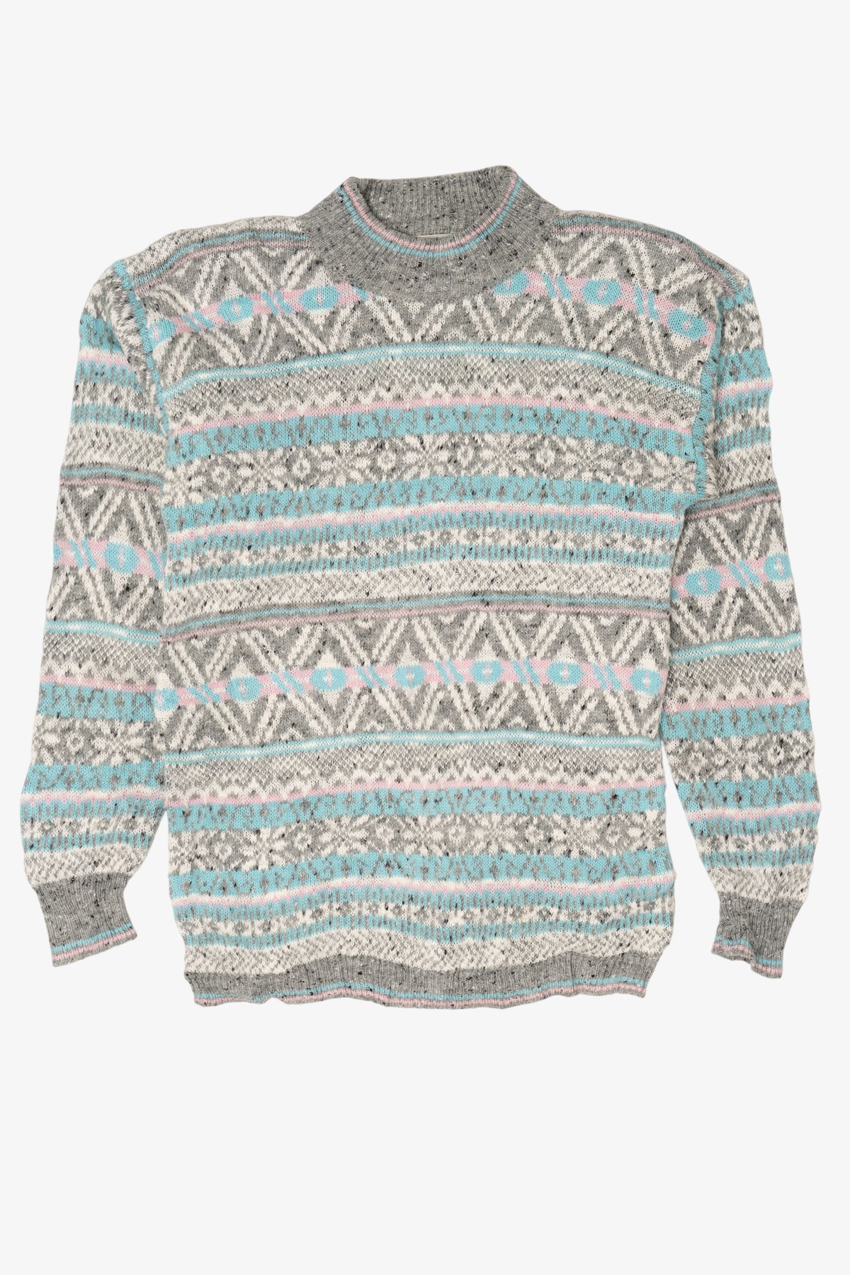 Vintage Cristina Pastel Fair Isle Sweater (1980s)