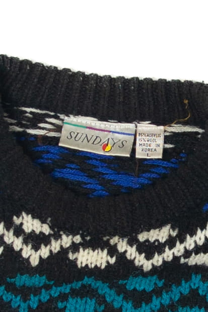 Vintage Sundays Fair Isle Sweater (1980s)