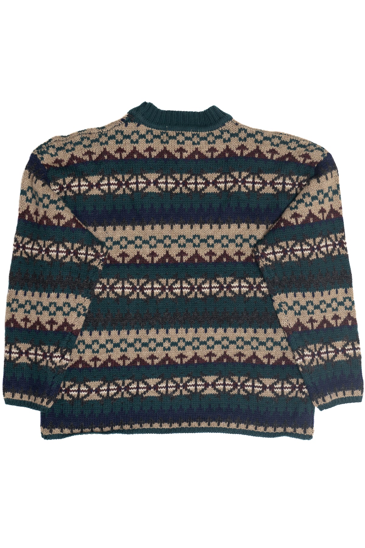 Vintage Heather & Tweed Wool Fair Isle Sweater (2000s)