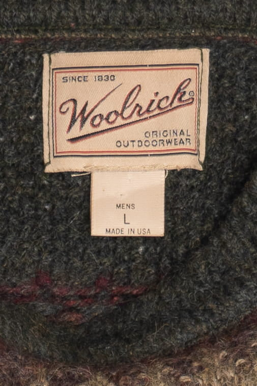 Vintage Woolrich Fair Isle Wool Sweater (2000s)