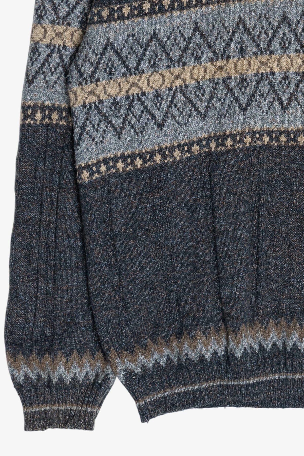 Vintage Bill Blass Fair Isle Sweater (1990s)