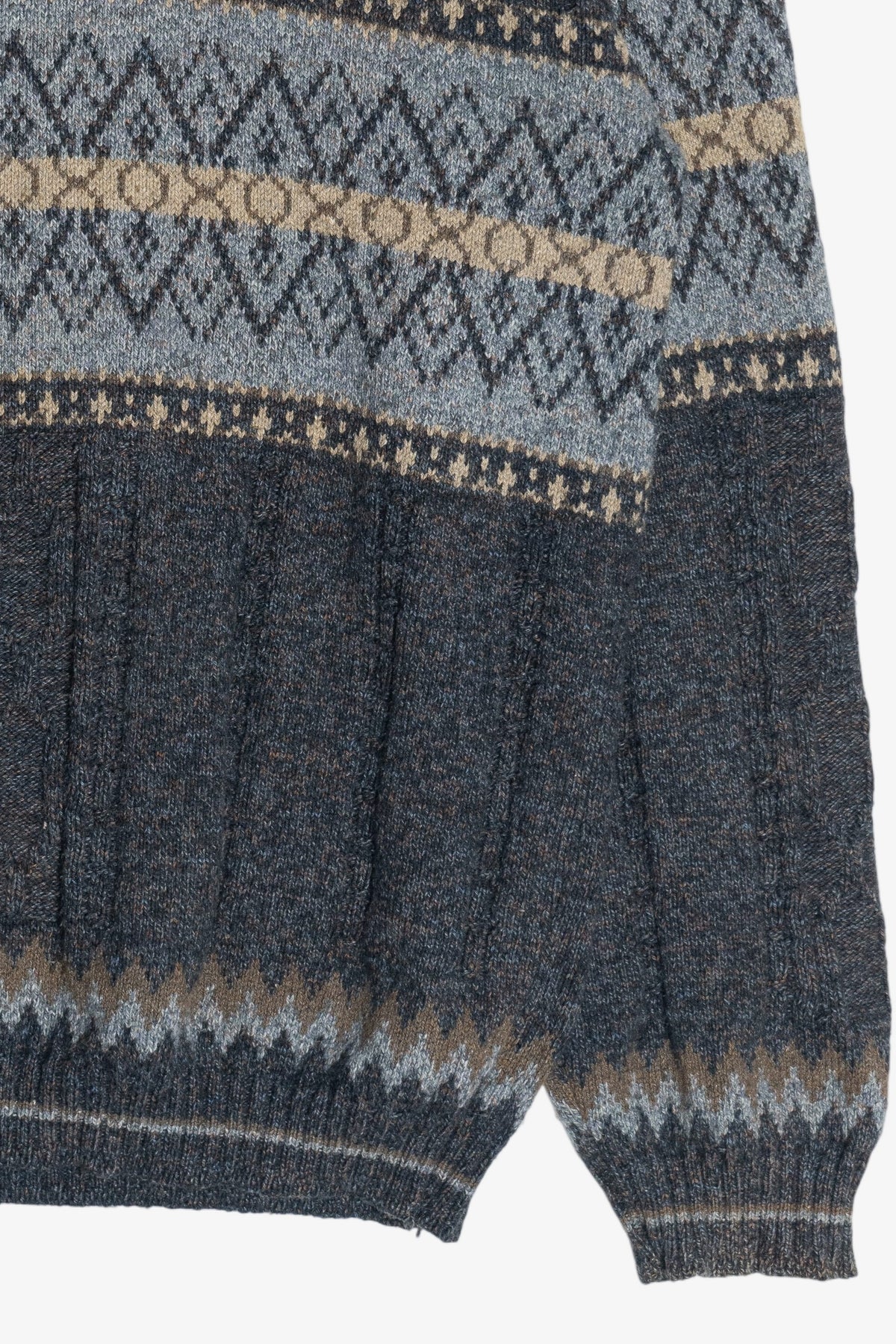 Vintage Bill Blass Fair Isle Sweater (1990s)