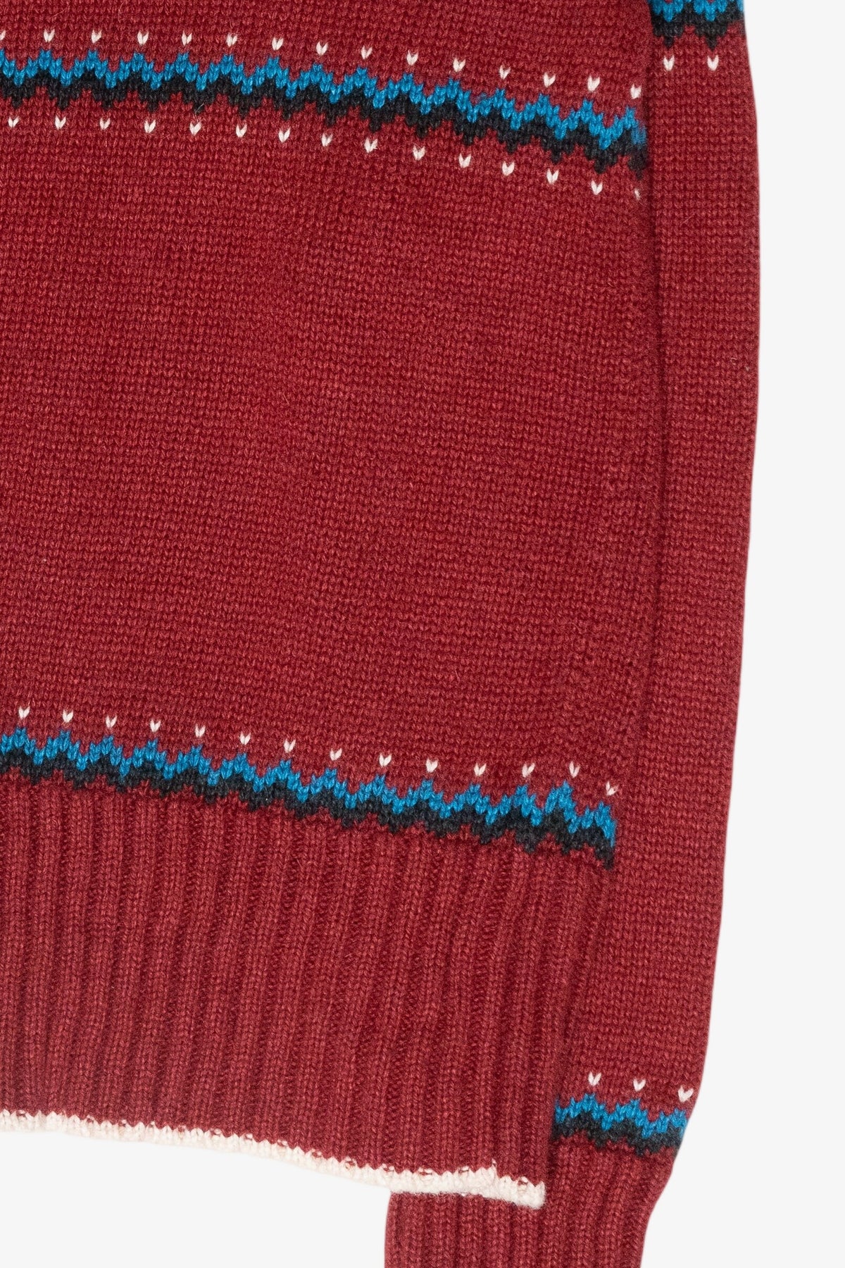 Evan-Picore Red Fair Isle Vintage Sweater (1990s)