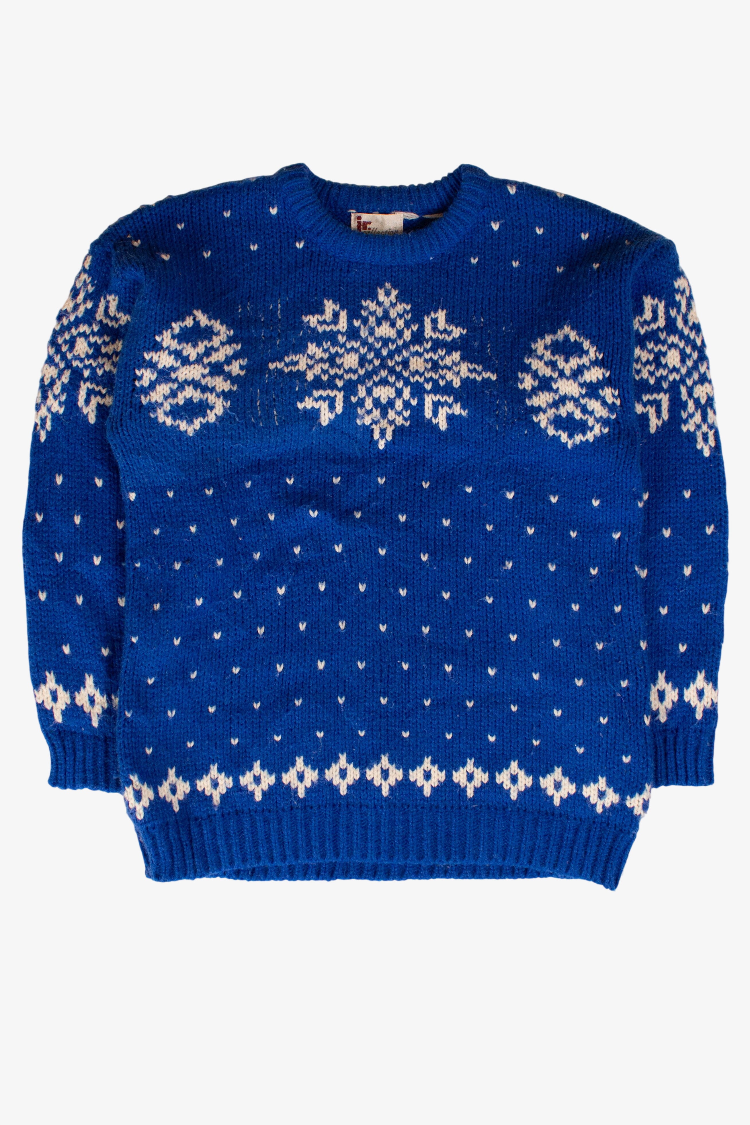 Vintage Blue Snowflakes Sweater (1980s)