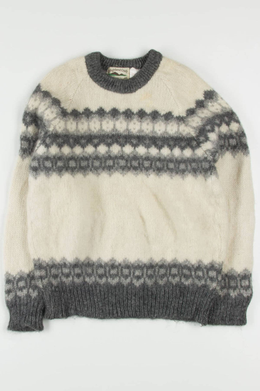 Vintage Highland Craft Fair Isle Sweater 765