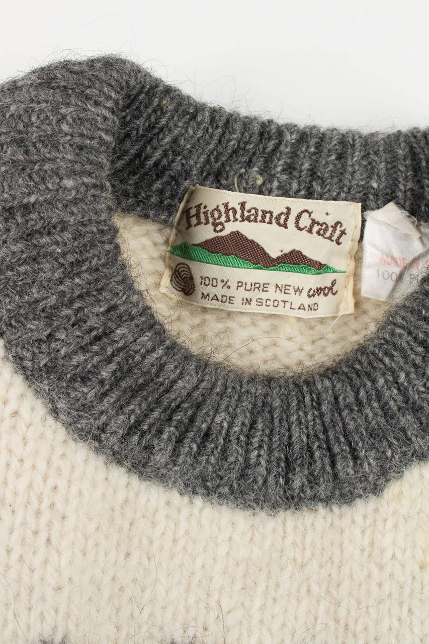 Vintage Highland Craft Fair Isle Sweater 765