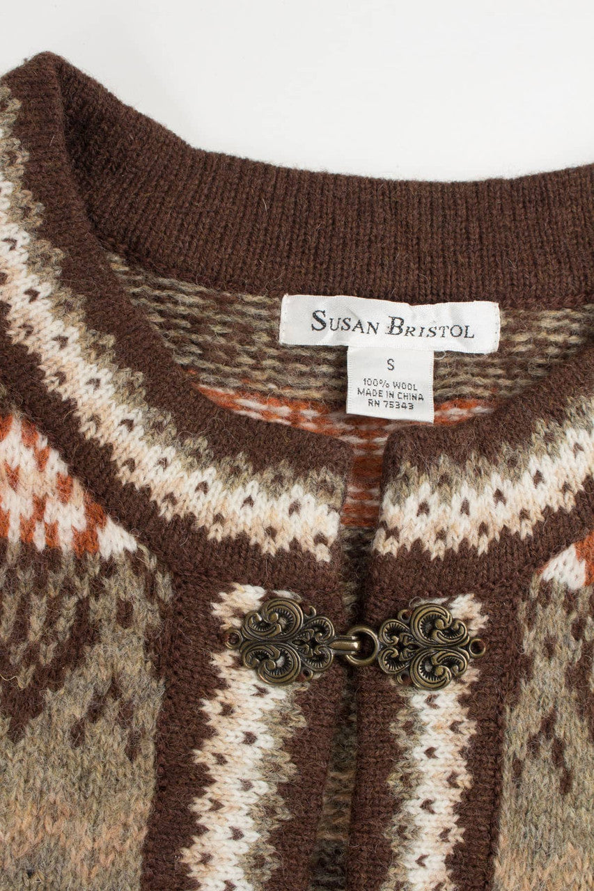 Vintage Susan Bristol Fair Isle Cardigan