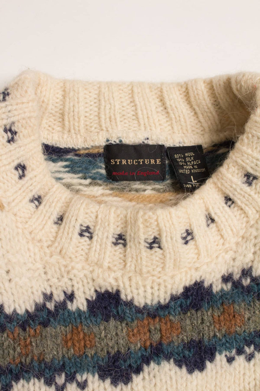 Structure Fair Isle Sweater 785