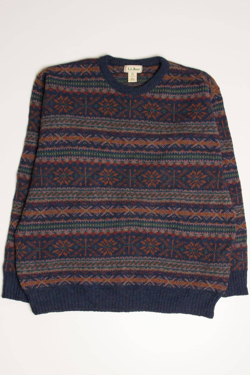 L.L. Bean Fair Isle Sweater 793