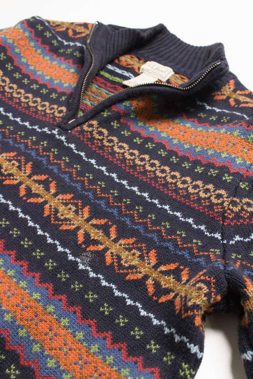L.L. Bean Fair Isle Sweater 812