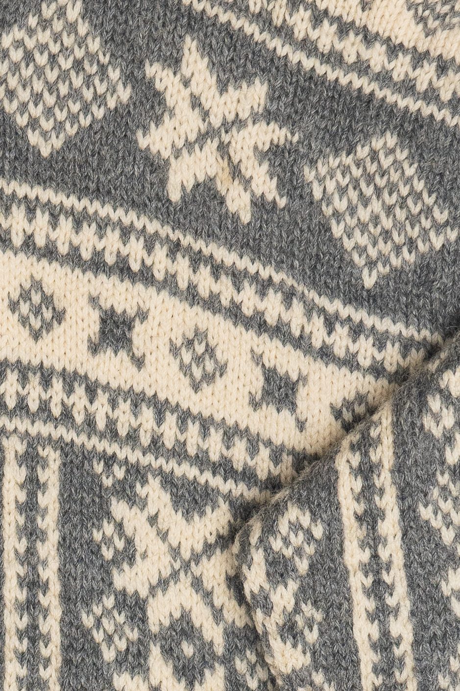 Vintage Fair Isle Heavyweight Cardigan Sweater (1980s)