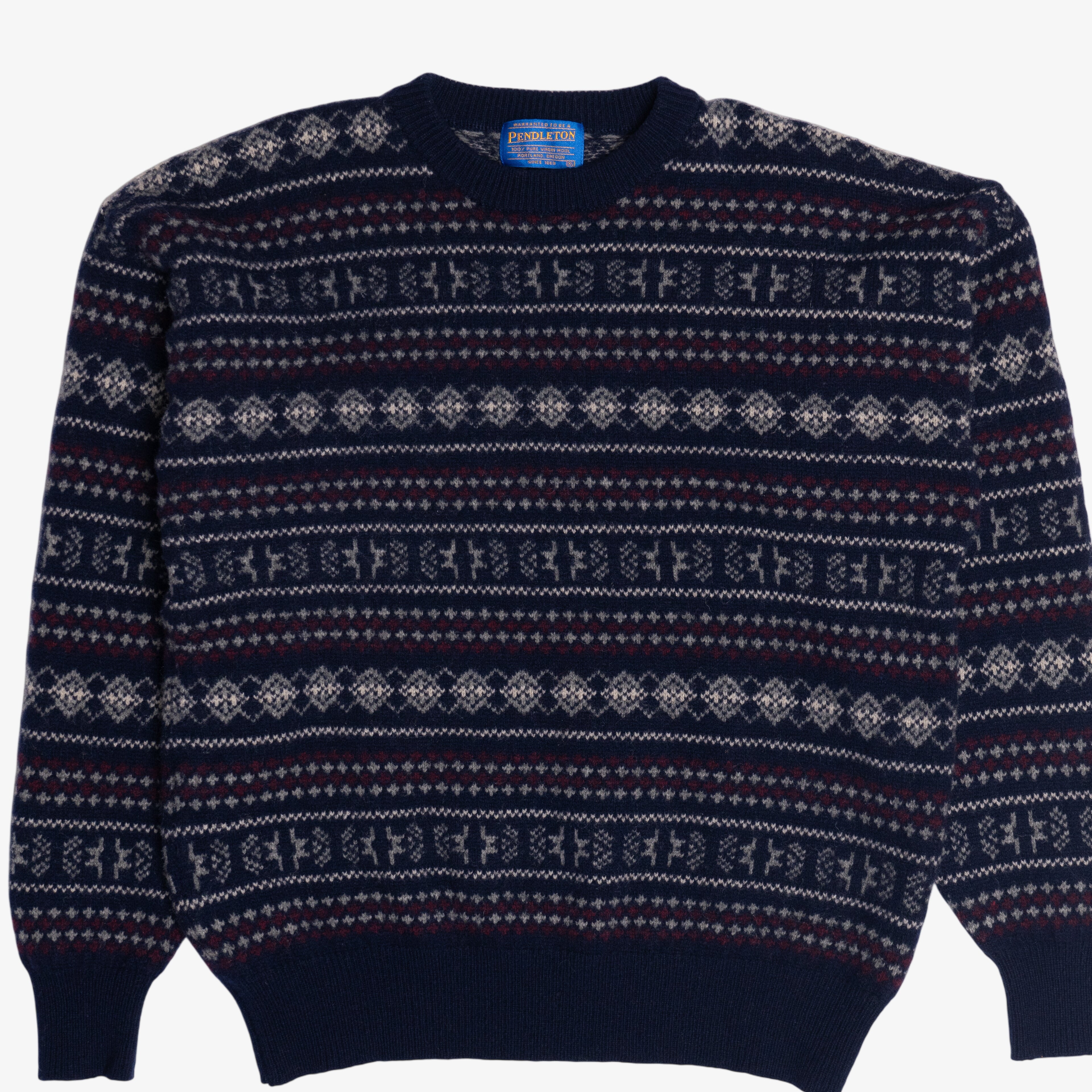 Vintage Pendleton Wool Fair Isle Sweater (1990s)