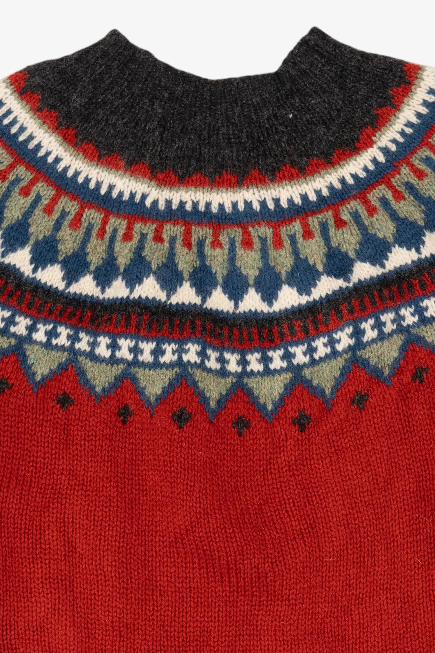 Vintage Red Eddie Bauer Fair Isle Sweater (1990s)
