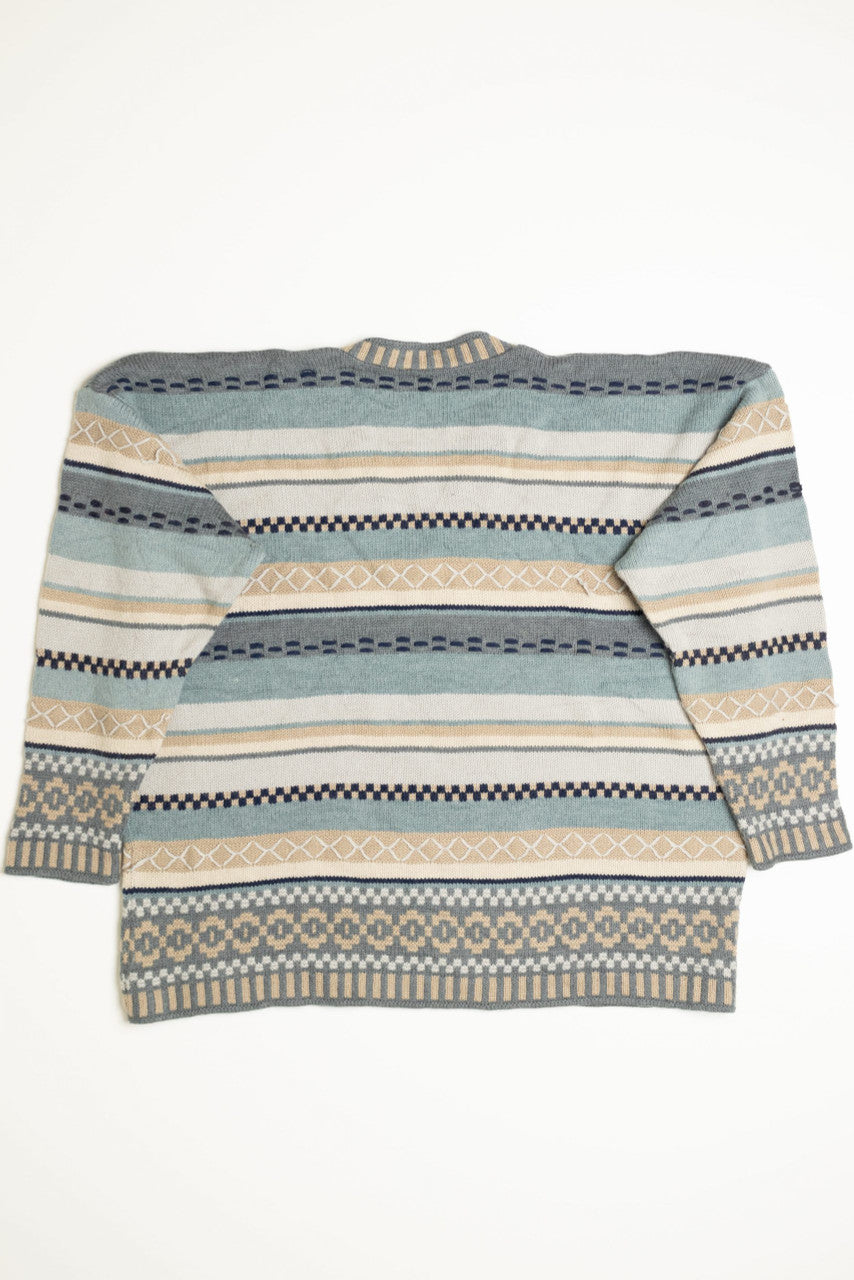 Blue and Brown Fair Isle Sweater