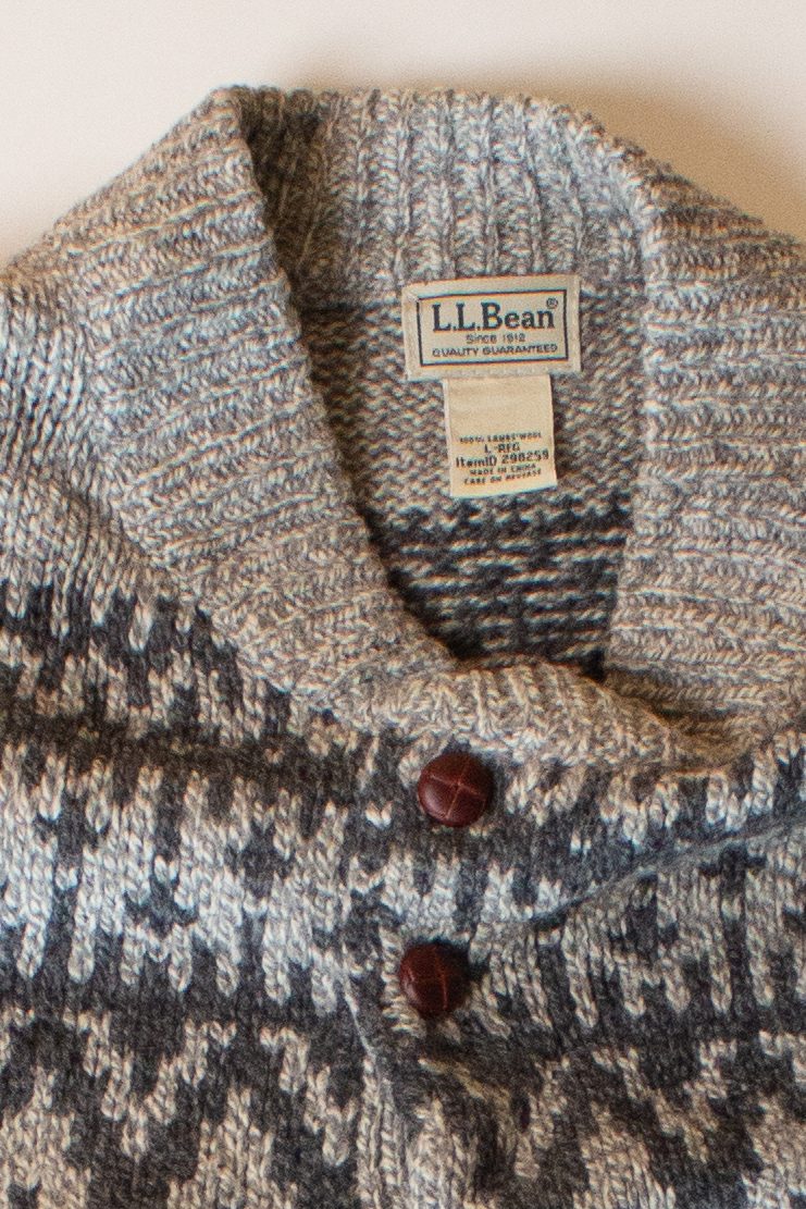 Vintage Gray L.L. Bean Sweater (1990s)